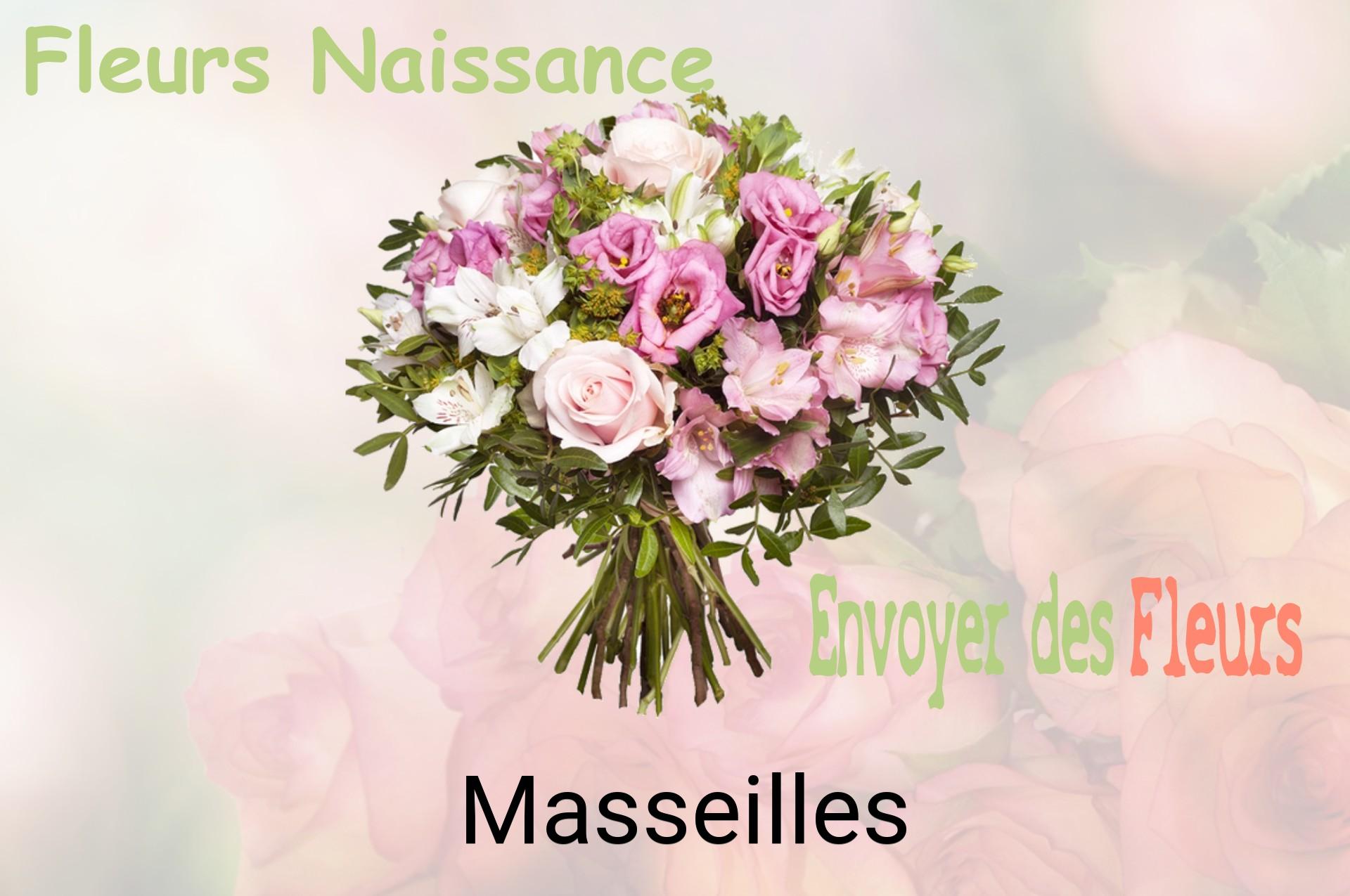 Bouquet de fleurs de naissance livré à Masseilles